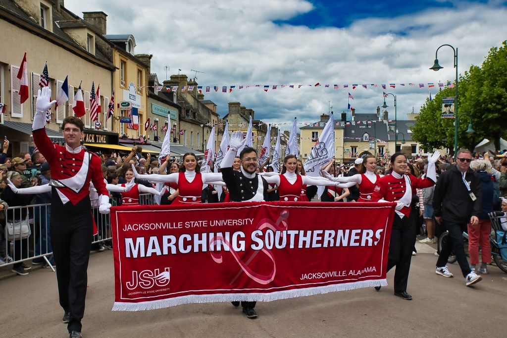 Marching Southerners Perform in Normandy, France 