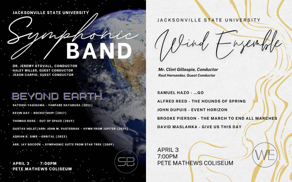 Symphonic Band and Wind Ensemble– Spring Program&nbsp;Performance